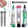 Tavidlo Tekutý Cín Pasta 183 2x Dávkovač Ihla Flux 338 Spájkovacia RMA-223 BGA