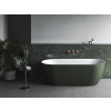 Ravak Freedom O Tec voľne stojaca akryl vaňa 170x77 cm Grey Green/Biela,kryt. odtoku Biela CD11200000
