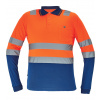 Cerva Leon Pánska HI-VIS polokošeľa 03220005 oranžová/navy XS