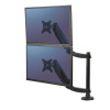 Stojan na monitor, k 2 monitorom, FELLOWES, Platinum Series Dual Stacking, čierny