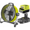 Ventilátor - Ryobi R18F5 Batéria FAN 18V + 1,3Ah (Ventilátor - Ryobi R18F5 Batéria FAN 18V + 1,3Ah)