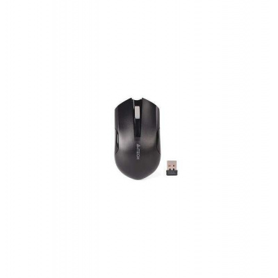 A4tech G3-200NS, V-Track, bezdrátová optická myš, 2.4GHz, 10m dosah, tichá bez klikání, černá (G3-200NS)