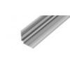AP45/1 schodová lišta vnútorná, hliník elox striebro, 25x25mm, 2,7 m, 3 mm