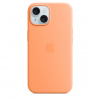 Apple iPhone 15 Silicone Case with MagSafe - Orange Sorbet MT0W3ZM/A