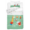 DETEXPOL Bambusové obliečky do postieľky Zvieratká futbal Bavlna, Bambus, 100/135, 40/60 cm