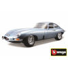 Bburago Jaguar E Coupe Metalic Silver modrá 1:18
