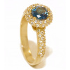 585 zlatý prsteň akvamarín cubic Zirconia (585 zlatý prsteň akvamarín cubic Zirconia)