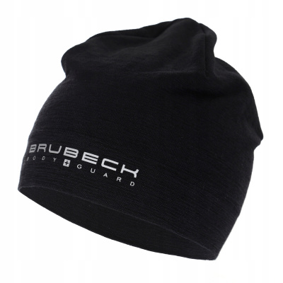 Zimná čiapka Brubeck Black S/M (Merino brubeck vlnený termoaktívny klobúk)
