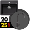 BLANCO SET 07-C 25 LEGRA 6 + MIDA čierna
