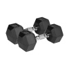 HEX 2x10 kg pogumované liatinové činky REBEL ACTIVE