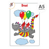 Omaľovanka A5 - Draci
