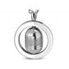 CITY STORM Pánsky prívesok s kapsulou s modlitbou z ocele v striebornej farbe + pri tomto produkte si môžete zvoliť dĺžku retiazky