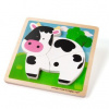 Bigjigs Toys vkladacie puzzle Kravička