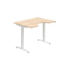 Hobis Pracovný stôl Motion Ergo, ZO, 2S, 120x70,5-120,5x90 cm, agát/biela
