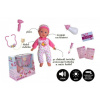 Teddies Bábätko choré mäkké telo 36cm plast s doplnkami na batérie so zvukom so svetlom