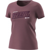 tričko DYNAFIT Graphic Co W S/S Tee dark rose M
