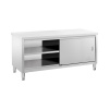 Royal Catering Pracovná skrinka z nehrdzavejúcej ocele - 180 x 60 cm - nosnosť 600 kg RCSSCB-180X60-E