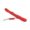 Julius K9 Color & Grey Supergrip Leash With Handle Red - výcvikové vodítko s rukoväťou, červené, protišmykové - 120cm/14mm