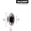 Koncové krytky náprav Wagner, sada 2 kusů, O 2 cm, pozinkovaná ocel