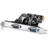 Axagon PCEA-S2N, PCIe radič, 2x sériový port PCEA-S2N