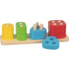 GOKI Motorická dřevěná hra barvy a tvary