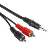 PremiumCord Kábel Jack 3.5mm-2xCINCH M/M 10m, kjackcin10