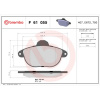 BREMBO Sada brzdových platničiek kotúčovej brzdy BREMBO P 61 055