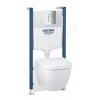 Grohe Solido predsten. inštal. set pre závesné WC, výška 1,13 m,tlač. Skate Cosmopol,Chróm GRO 39890000