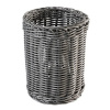 Prútený koš, prepravka - Koszyk na sztućce kosz polirattan 12cm 15cm szary (Prútený koš, prepravka - Koszyk na sztućce kosz polirattan 12cm 15cm szary)