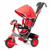 BABY MIX Detská trojkolka s LED svetlami Baby Mix Lux Trike Červená