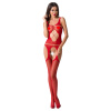 Passion BS057 červený sexy bodystocking
