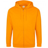 Just Hoods Pánska mikina na zips JH050 Orange Crush M