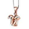 Detský náhrdelník zn. D for diamond (striebro) P4244