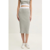 Sukňa lounge Calvin Klein Underwear šedá farba, midi, puzdrová, LV00QS7350 XL