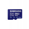 SAMSUNG PRO Plus MicroSDXC 512GB + SD Adaptér / CL10 UHS-I U3 / A2 / V30 (MB-MD512SA/EU)