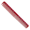 Y.S.PARK Professional Strihací hrebeň Y.S. PARK Fine cutting comb YS-339 - červený