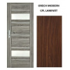 ImperioDoor set interiérové rámové dvere EVIA.6, CPL Orech Modern +Zárubňa PED-EVIA6-CPLOrMo