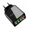 Nabíjačka pre rýchle nabíjanie QC 3.0 4x USB A Rýchlonabíjačka