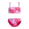 Speedo Womens Printed Adjustable Thinstrap 2 Piece Raspberry Fill 30