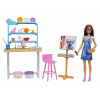Sada Barbie Mattel Relax & Create Umelecká dielňa