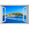 Self -adhézne 3D nálepka na okno Adriatic 90x60 (Self -adhézne 3D nálepka na okno Adriatic 90x60)