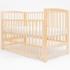 NEW BABY Detská postieľka LILLY so sťahovacou bočnicou prírodná 125x65x87 drevený design