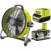 Ventilátor - Ryobi R18F5 Batéria FAN 18V + 4Ah (Ventilátor - Ryobi R18F5 Batéria FAN 18V + 4Ah)