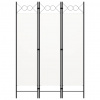 vidaXL s 3 panelmi krémovo biely 120x180 cm