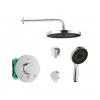 SANITINO - Sprchový set s termostatom a telesom pod omietku Hansgrohe, príslušenstvo kielle, chróm SANI21HKK013