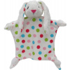 Usínáček Králík 30 cm bílý, uzlíkový maňásek (23600A)