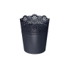 kvetináč 16cm LACE DLAC160-S433 antracit plastový PROSPERPLAST
