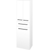 Dreja Vysoká skriňa s košom na bielizeň DOS SVD3ZK 50 - N01 Biela lesk / Úchytka T06 / M01 Biela mat