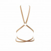 Postroj na telo z ekokože Bijoux Indiscrets Maze Multi-way Harness Hnedý