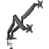 Digitus DA-90395 2-násobný stolový držiak monitoru 38,1 cm (15) - 81,3 cm (32) otočný, výškovo nastaviteľný, sklápajúci, naklápací + nakláňací, otočný,; DA-90395